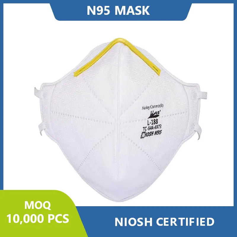 N95 respiratory mask has a filtration efficiency of ≥95% and is suitable for filtering oily and non-oily particulate matter.