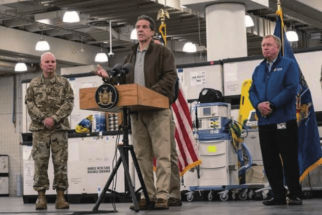 Makeshift Field Hospital Set Up In New York Also Prepared Anesthesia   Anesthesia Machine3 